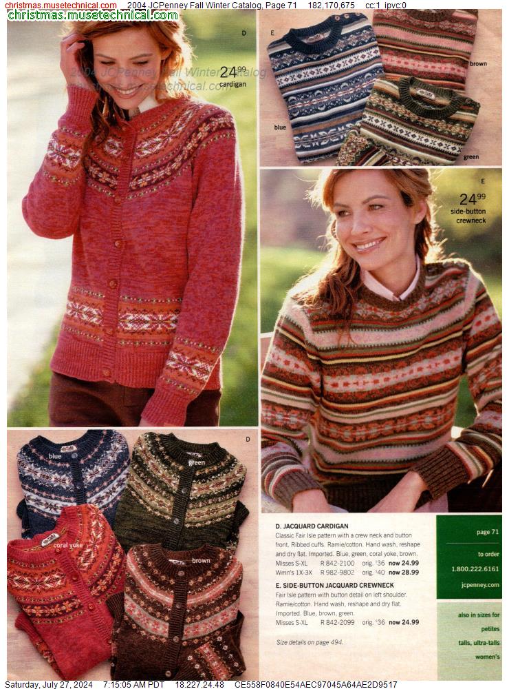 2004 JCPenney Fall Winter Catalog, Page 71