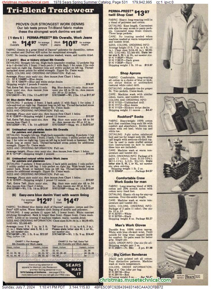 1978 Sears Spring Summer Catalog, Page 531