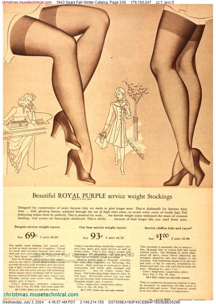 1943 Sears Fall Winter Catalog, Page 339
