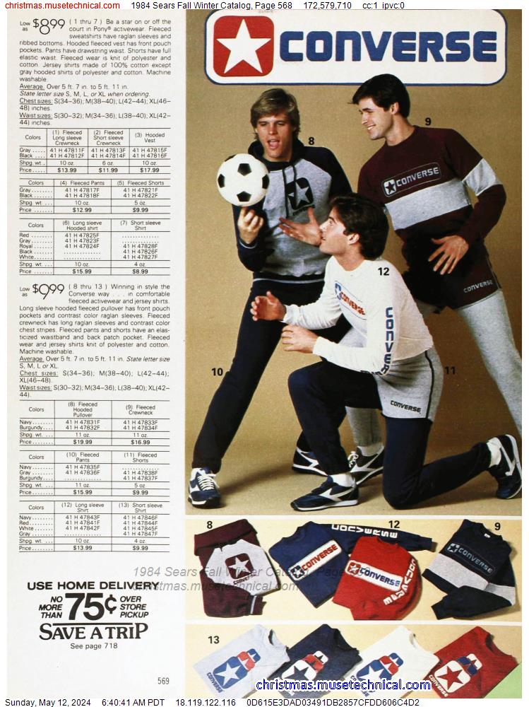 1984 Sears Fall Winter Catalog, Page 568