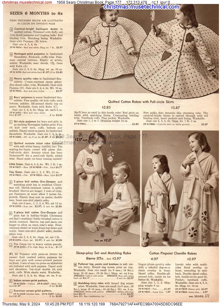 1958 Sears Christmas Book, Page 177