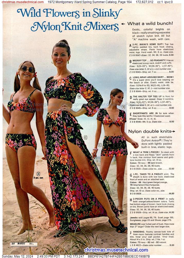 1972 Montgomery Ward Spring Summer Catalog, Page 164