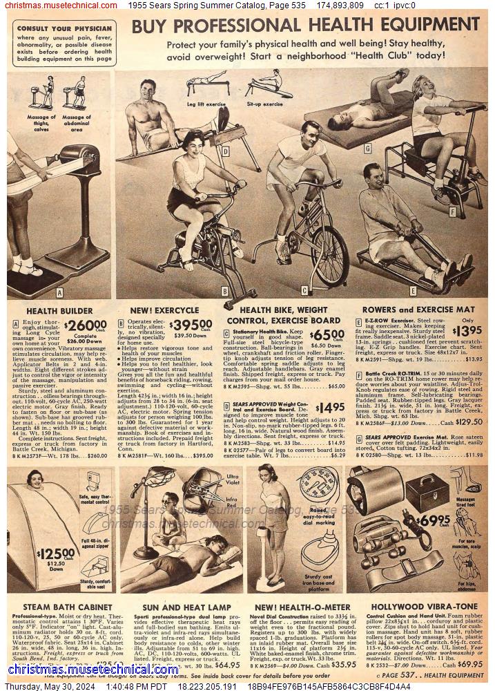 1955 Sears Spring Summer Catalog, Page 535
