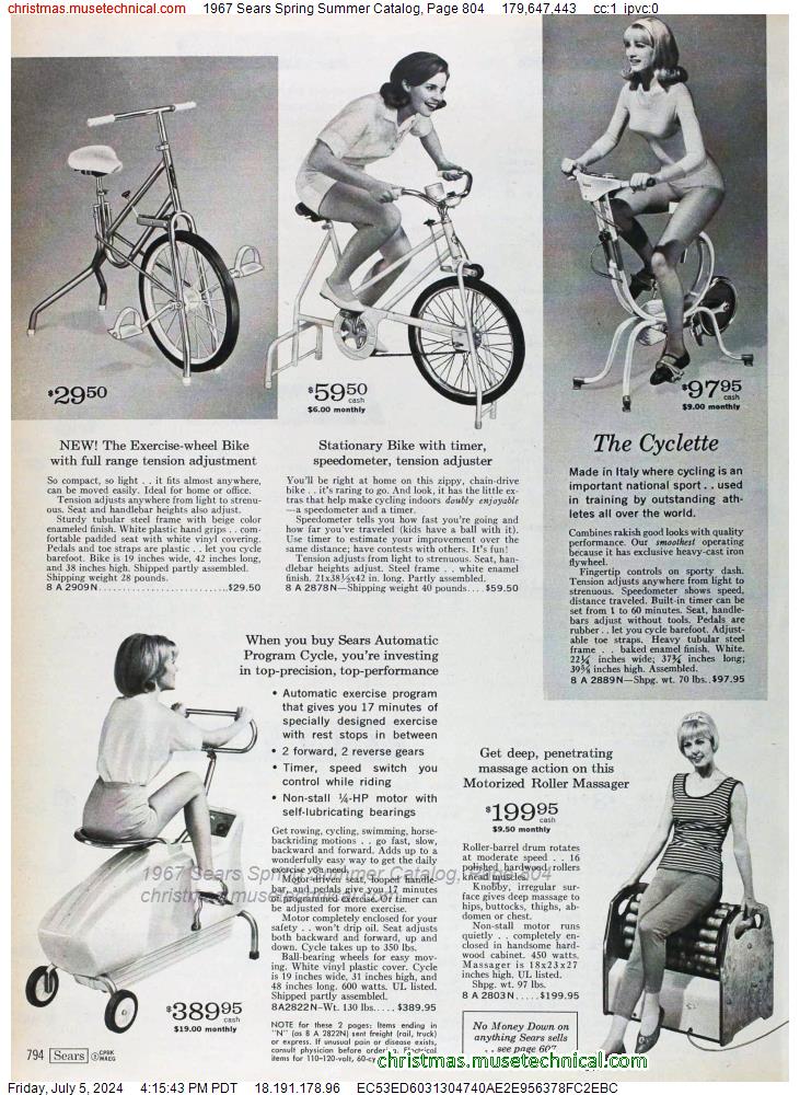 1967 Sears Spring Summer Catalog, Page 804
