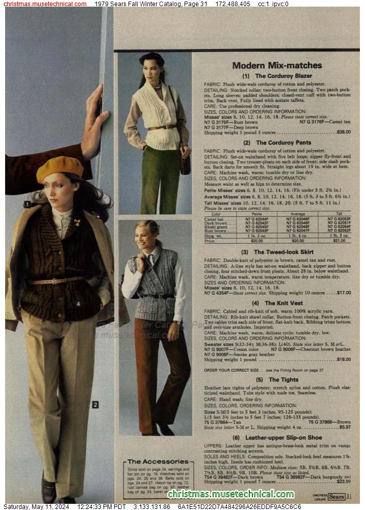 1979 Sears Fall Winter Catalog, Page 31