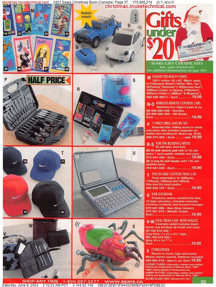 2001 Sears Christmas Book (Canada), Page 37