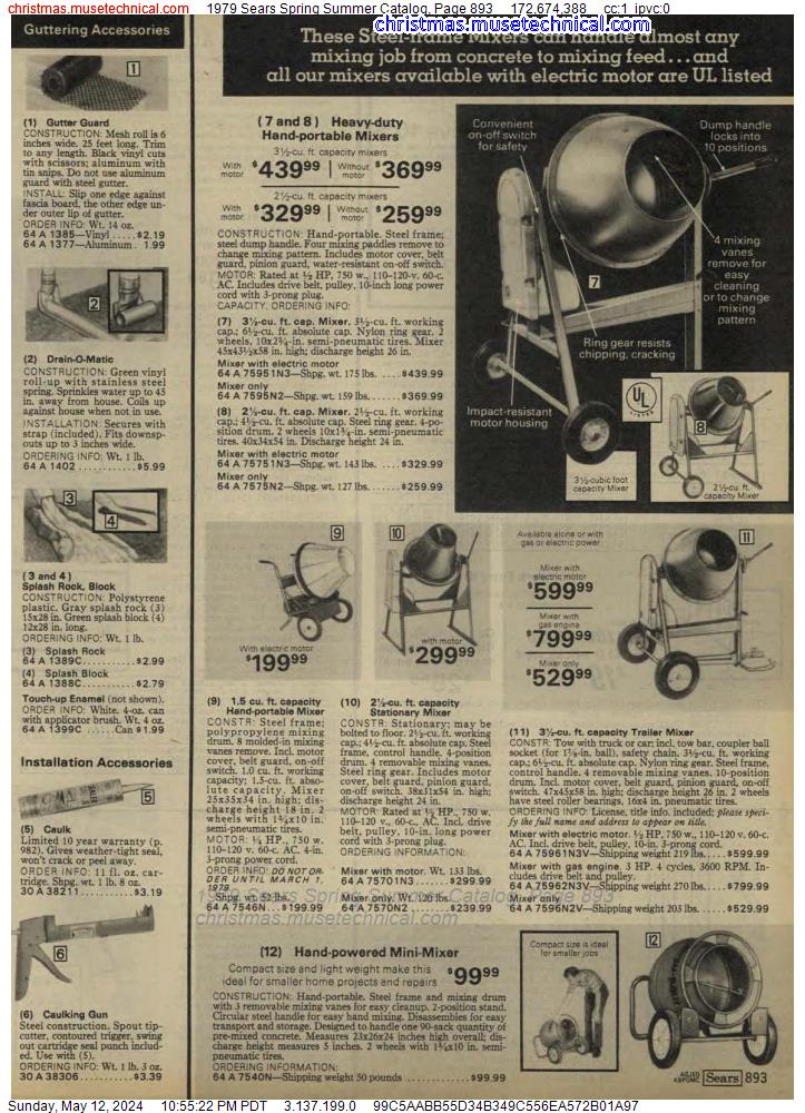 1979 Sears Spring Summer Catalog, Page 893