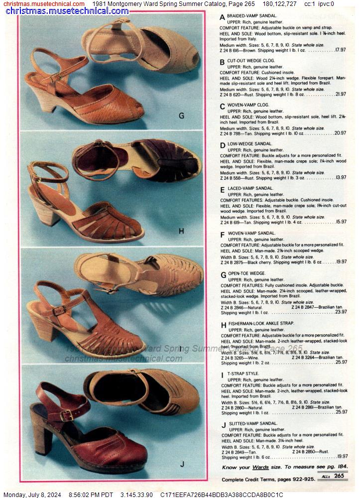 1981 Montgomery Ward Spring Summer Catalog, Page 265