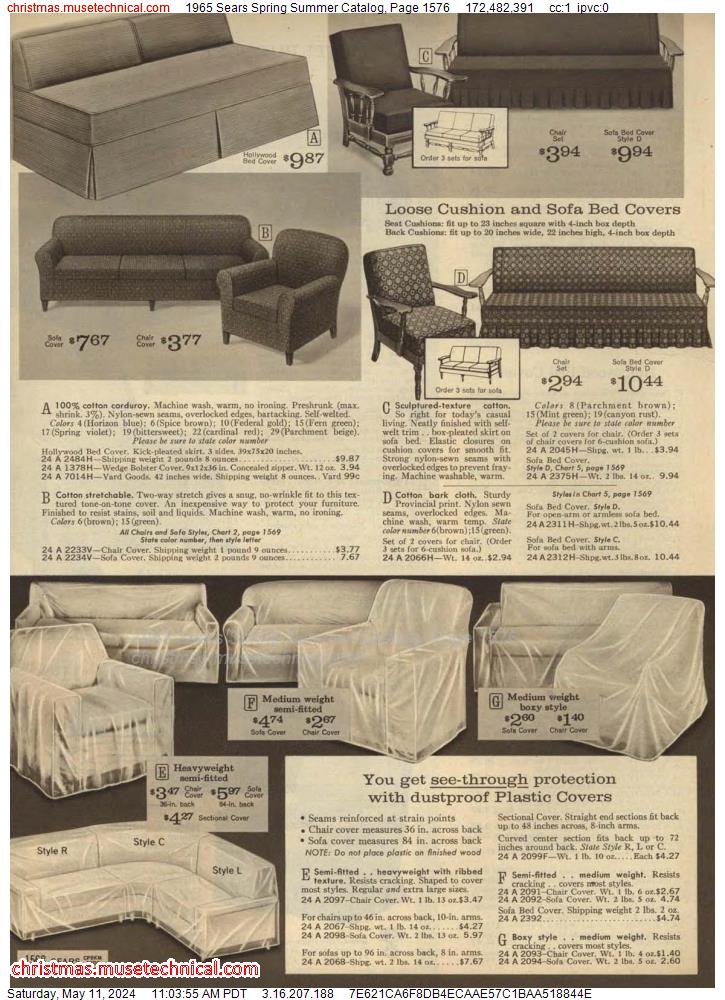 1965 Sears Spring Summer Catalog, Page 1576