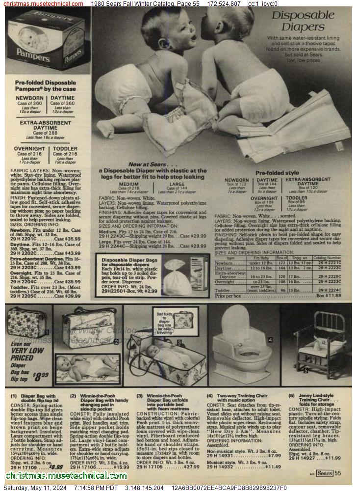 1980 Sears Fall Winter Catalog, Page 55