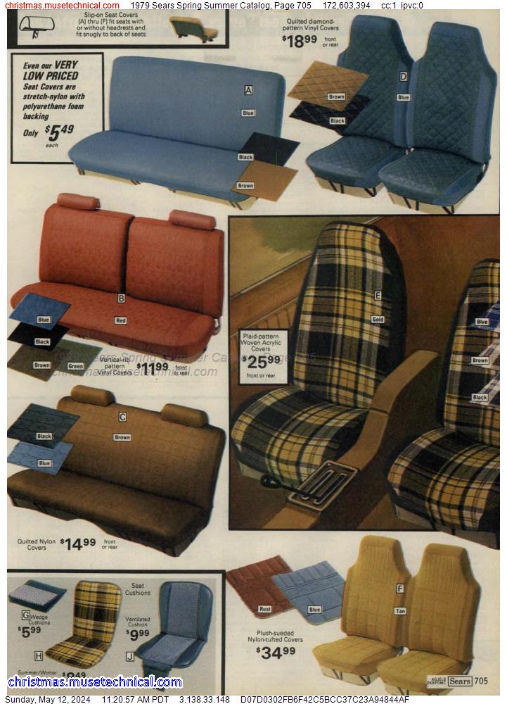 1979 Sears Spring Summer Catalog, Page 705