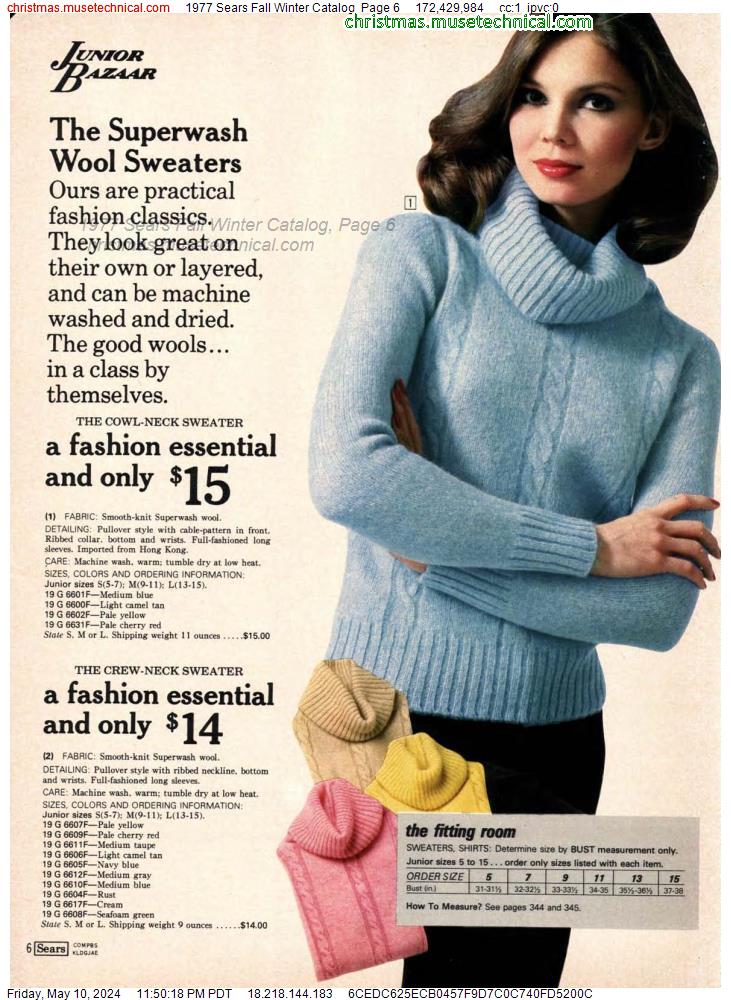 1977 Sears Fall Winter Catalog, Page 6