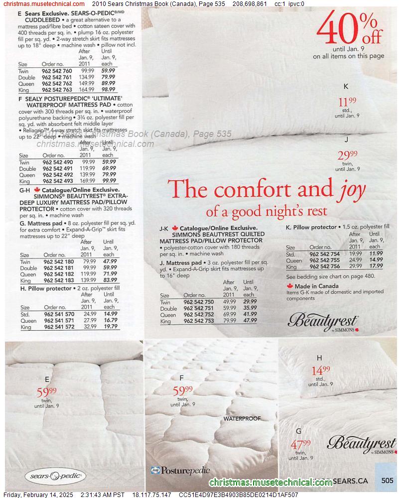 2010 Sears Christmas Book (Canada), Page 535