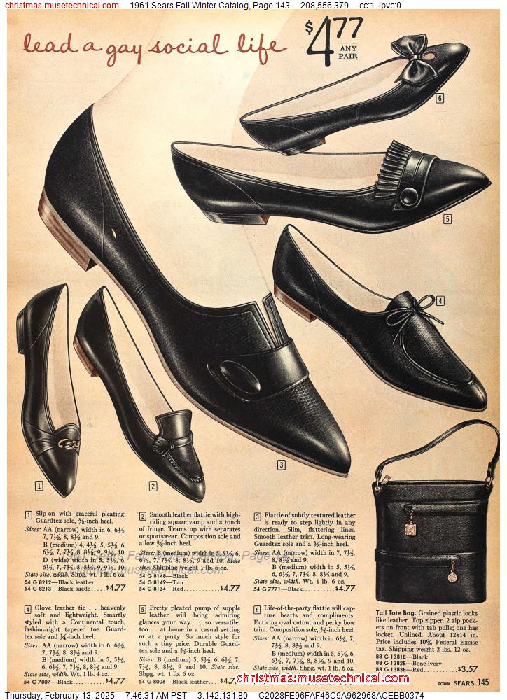 1961 Sears Fall Winter Catalog, Page 143