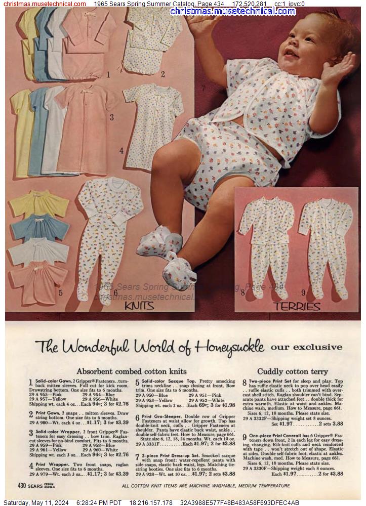 1965 Sears Spring Summer Catalog, Page 434