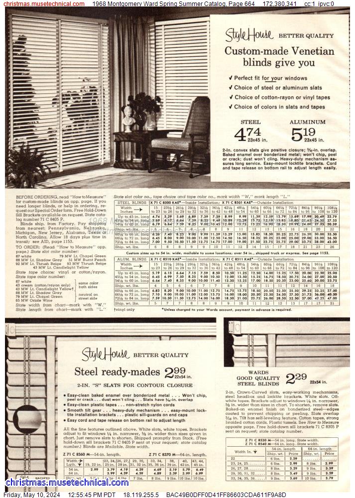 1968 Montgomery Ward Spring Summer Catalog, Page 664