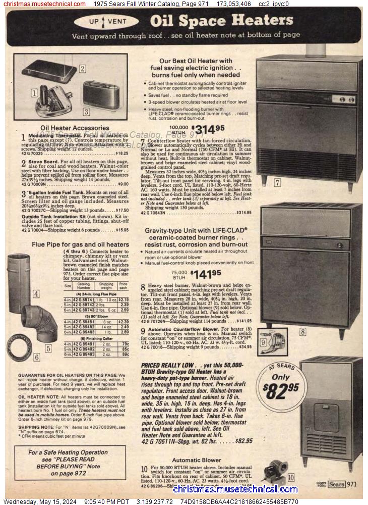 1975 Sears Fall Winter Catalog, Page 971