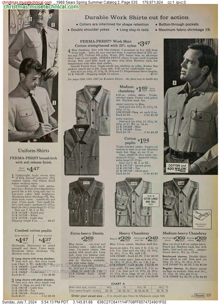 1968 Sears Spring Summer Catalog 2, Page 535