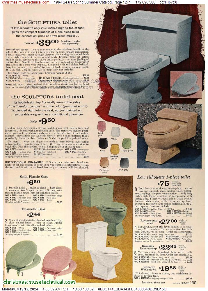 1964 Sears Spring Summer Catalog, Page 1241