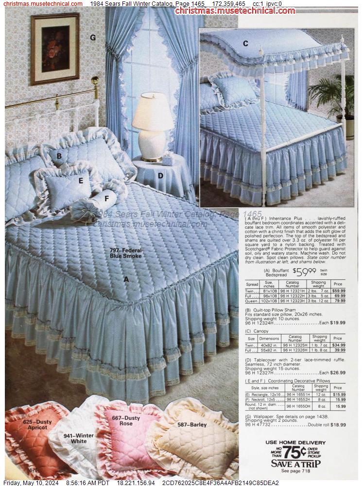 1984 Sears Fall Winter Catalog, Page 1465