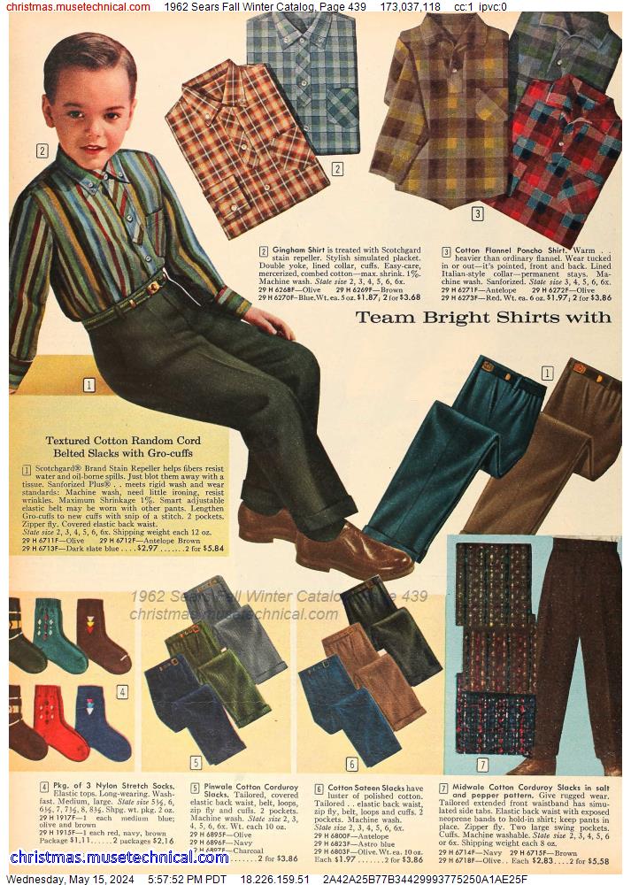 1962 Sears Fall Winter Catalog, Page 439