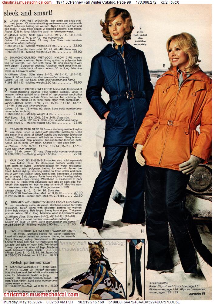 1971 JCPenney Fall Winter Catalog, Page 99