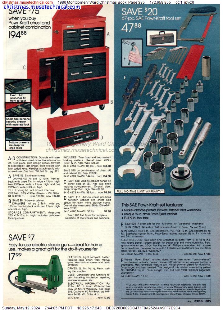 1980 Montgomery Ward Christmas Book, Page 385