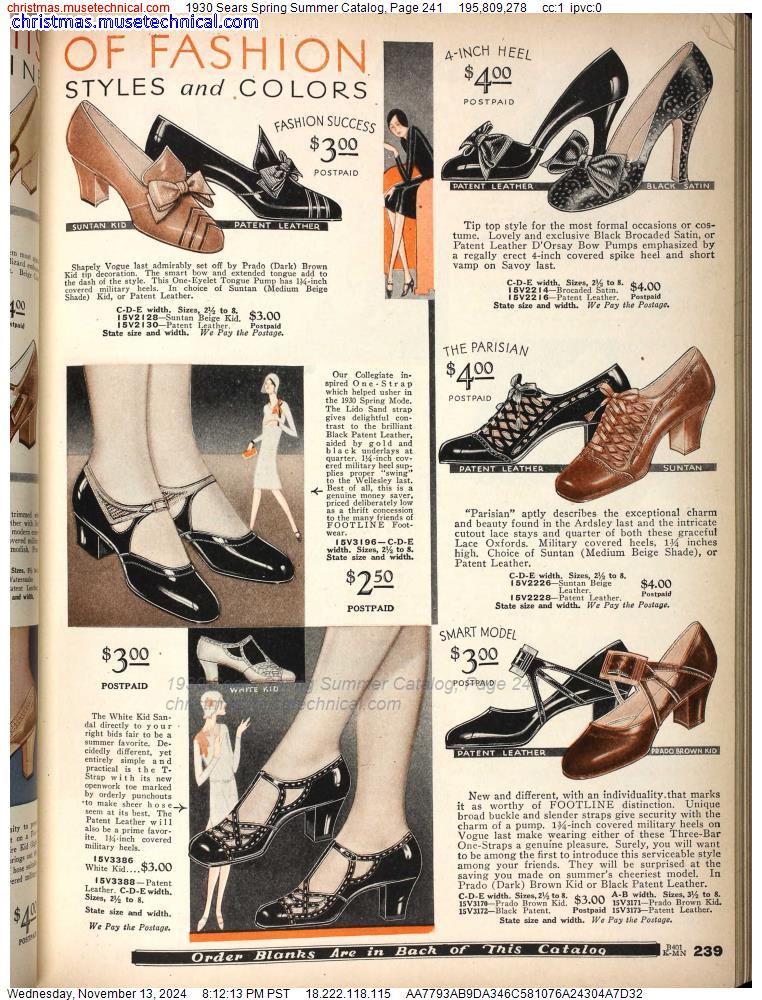 1930 Sears Spring Summer Catalog, Page 241