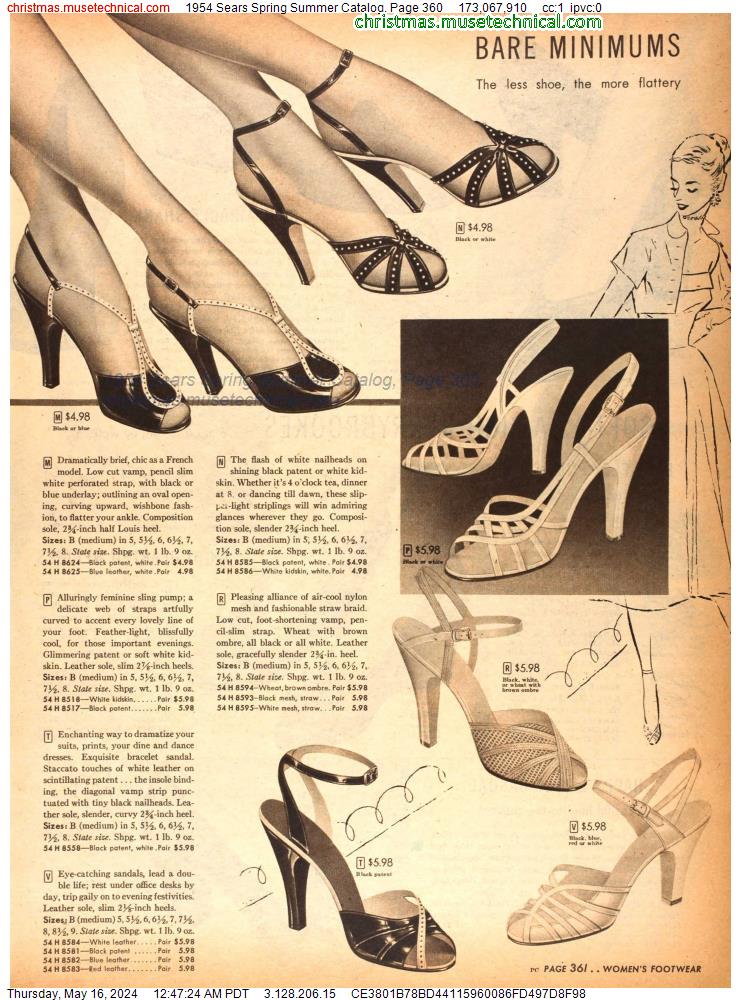 1954 Sears Spring Summer Catalog, Page 360