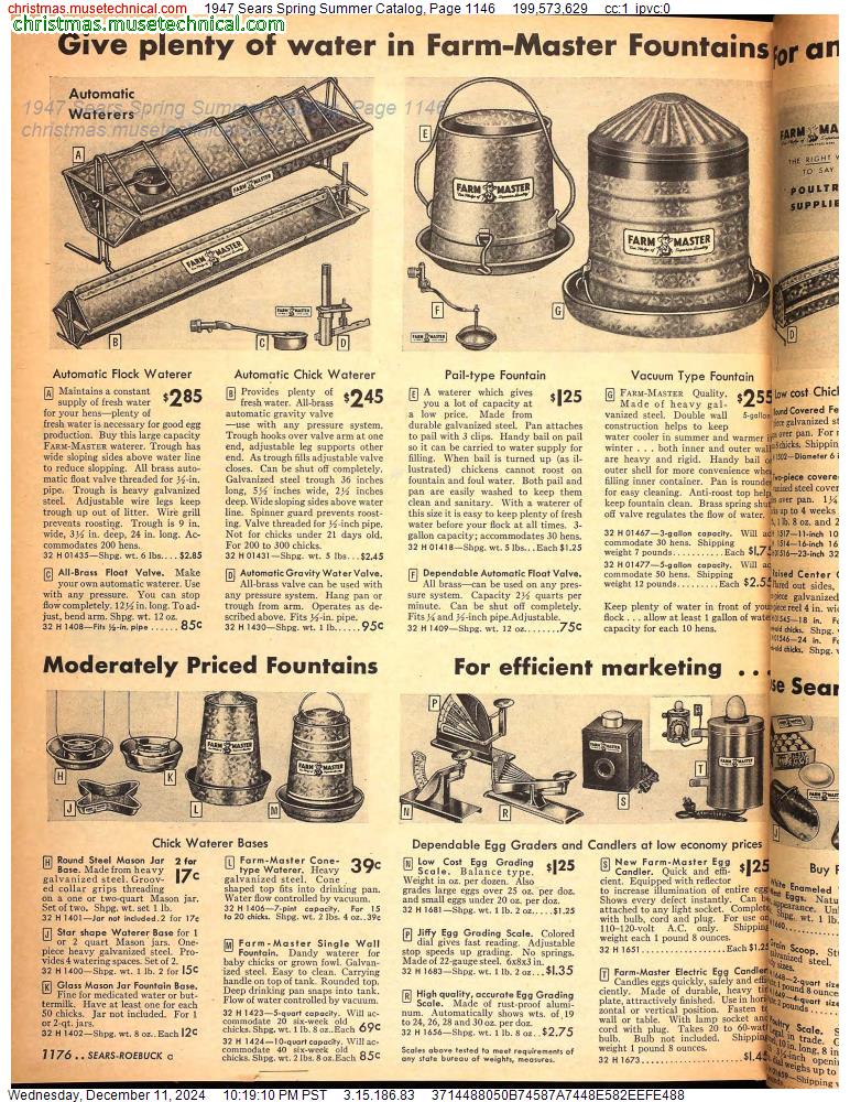 1947 Sears Spring Summer Catalog, Page 1146