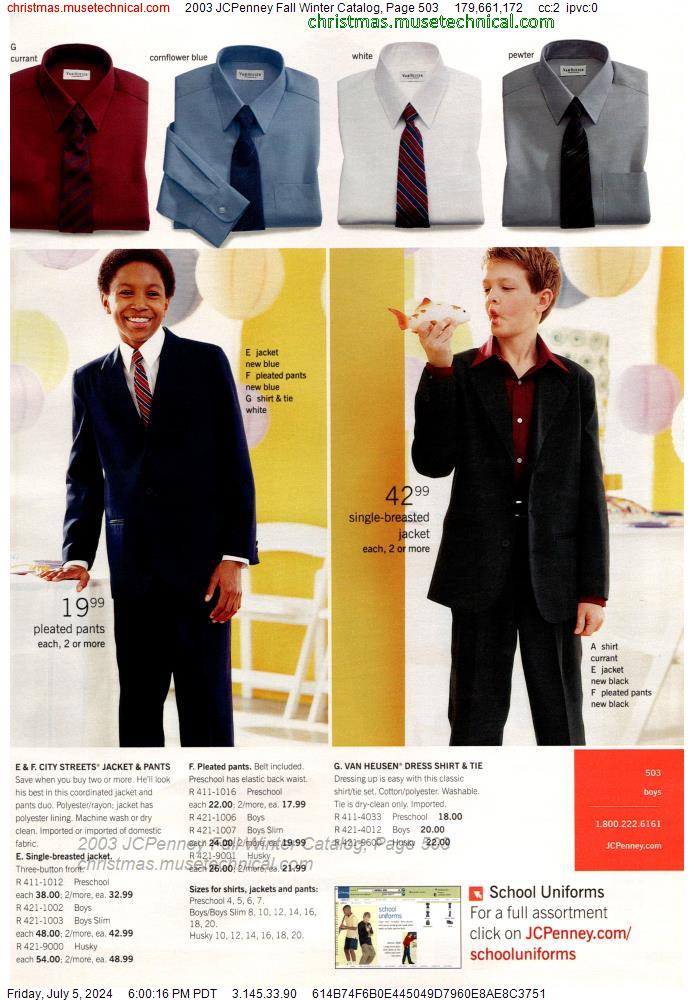 2003 JCPenney Fall Winter Catalog, Page 503
