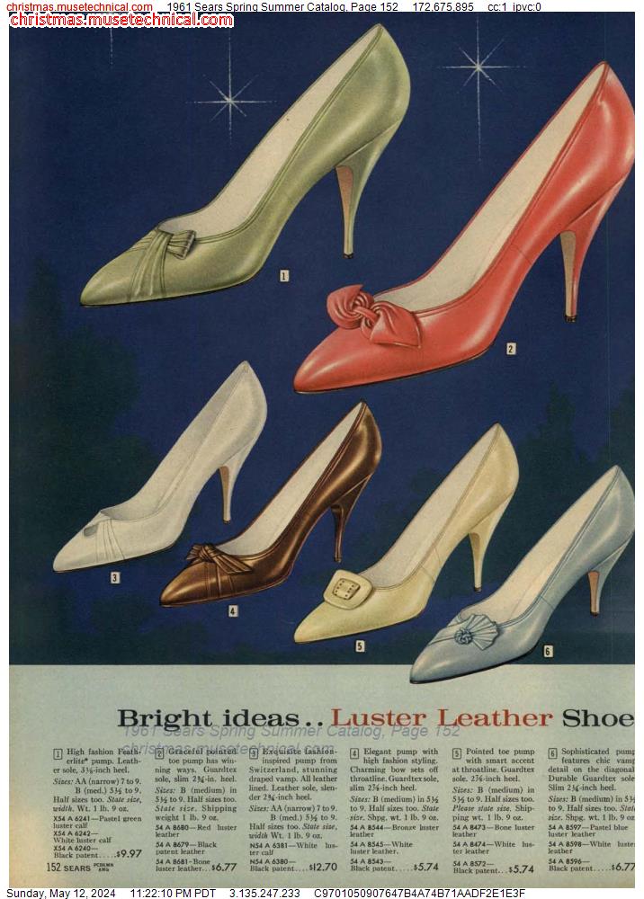 1961 Sears Spring Summer Catalog, Page 152