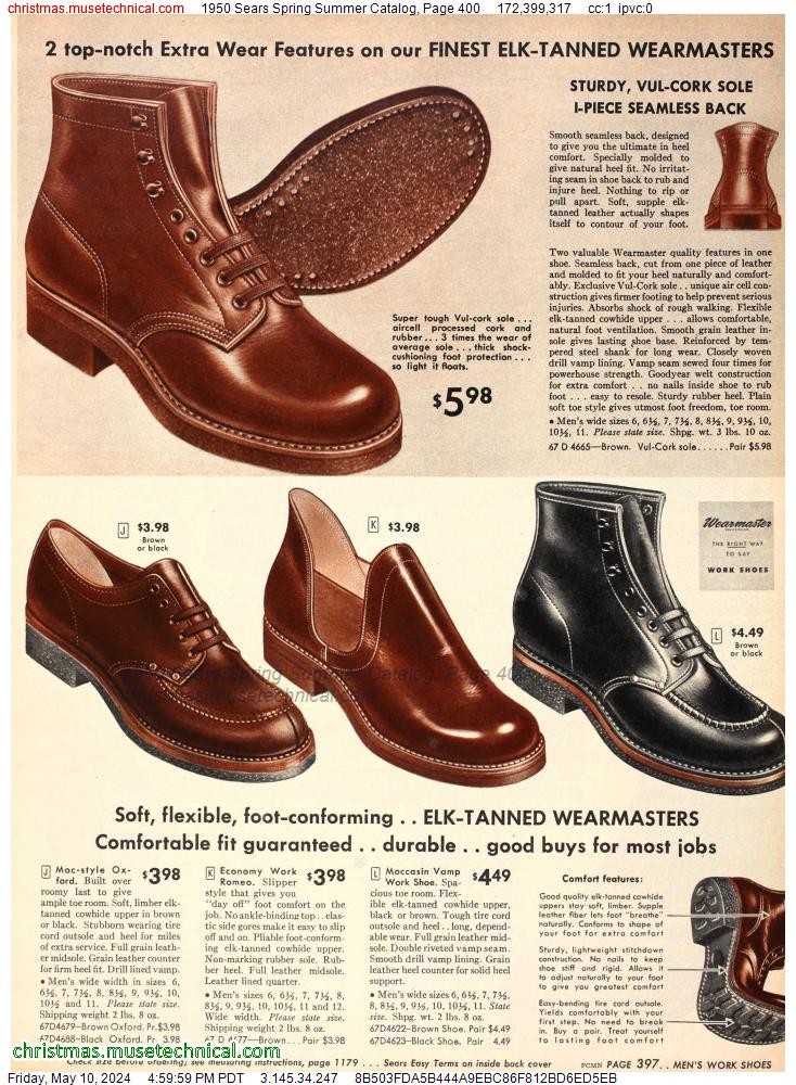 1950 Sears Spring Summer Catalog, Page 400 - Catalogs & Wishbooks
