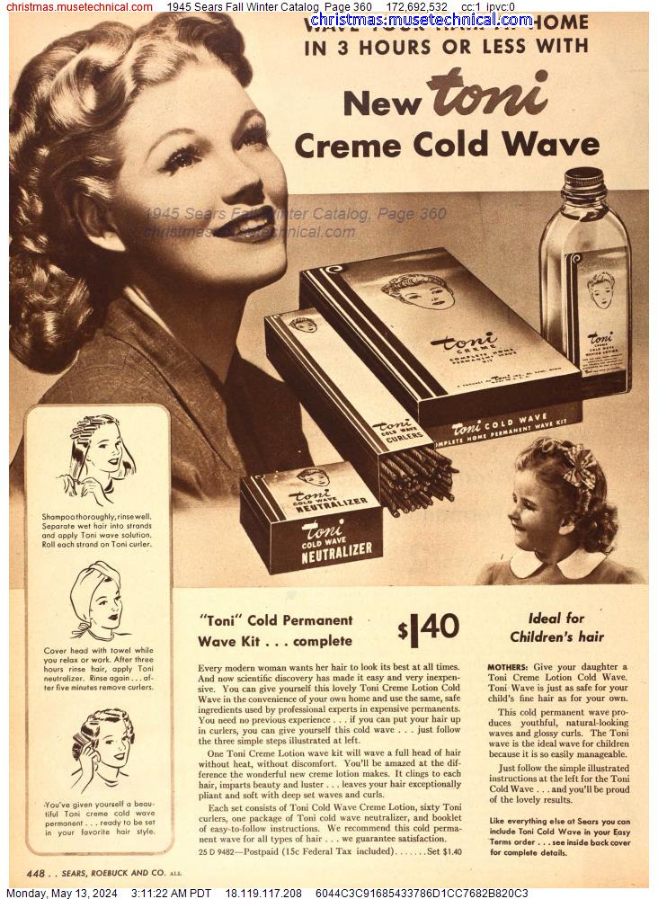 1945 Sears Fall Winter Catalog, Page 360