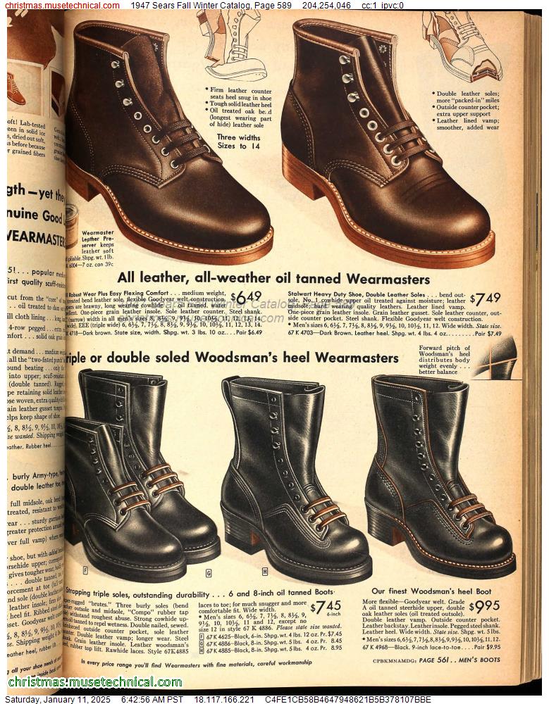 1947 Sears Fall Winter Catalog, Page 589