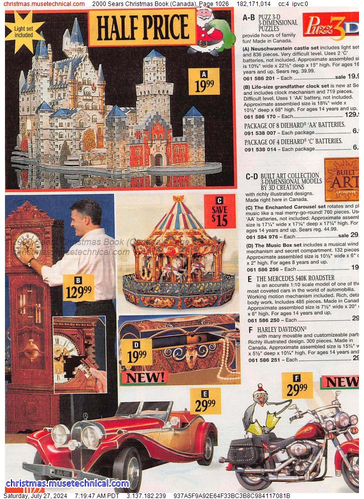 2000 Sears Christmas Book (Canada), Page 1026