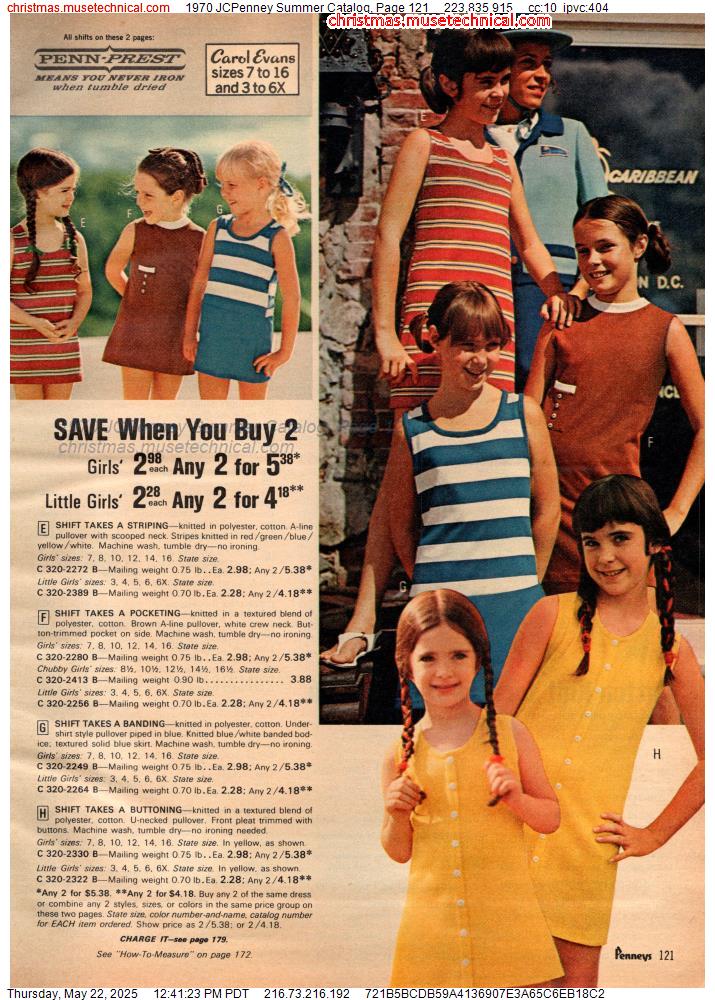1970 JCPenney Summer Catalog, Page 121