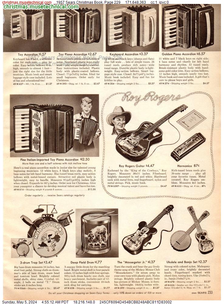 1957 Sears Christmas Book, Page 229