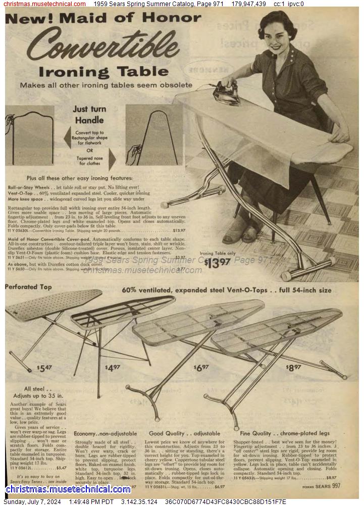 1959 Sears Spring Summer Catalog, Page 971