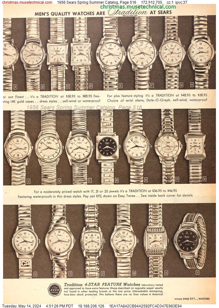 1956 Sears Spring Summer Catalog, Page 516