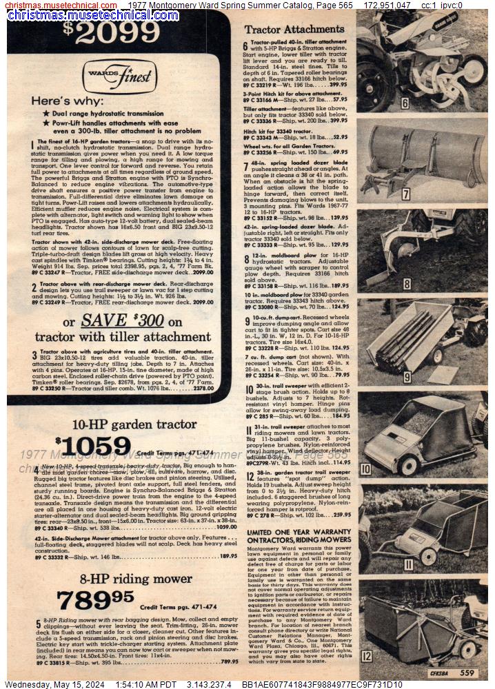 1977 Montgomery Ward Spring Summer Catalog, Page 565