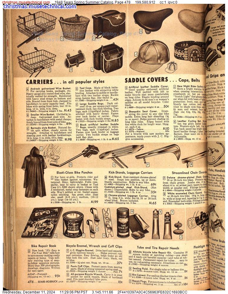 1948 Sears Spring Summer Catalog, Page 478