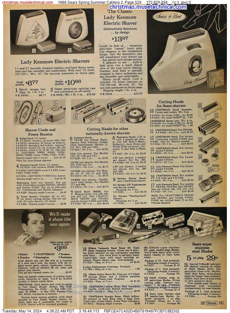 1968 Sears Spring Summer Catalog 2, Page 529
