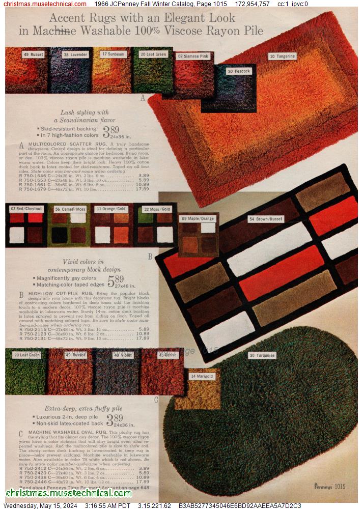 1966 JCPenney Fall Winter Catalog, Page 1015