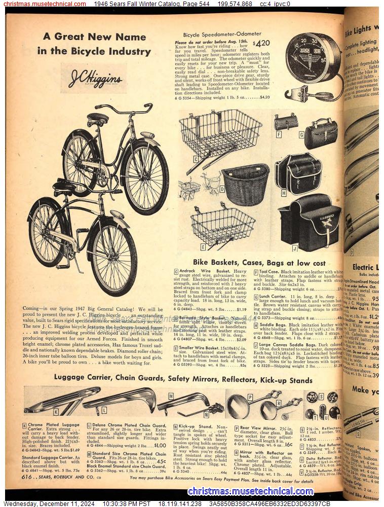 1946 Sears Fall Winter Catalog, Page 544