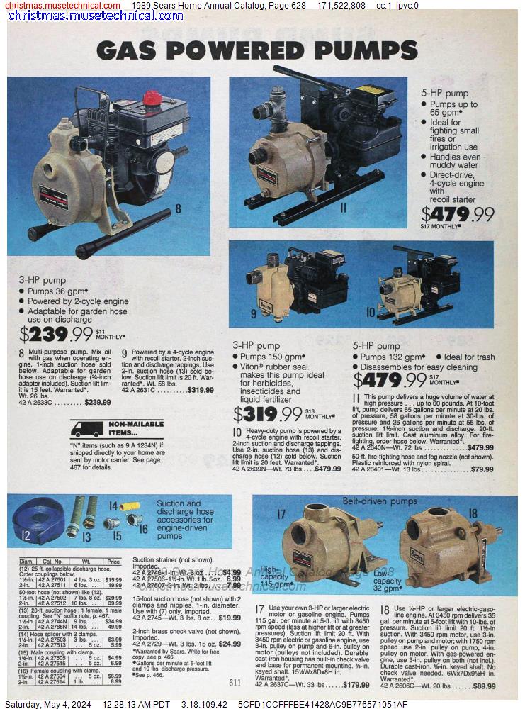 1989 Sears Home Annual Catalog, Page 628