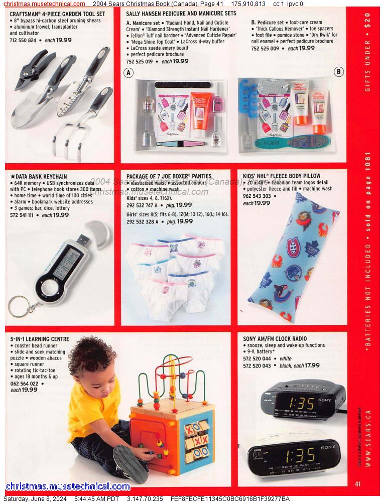 2004 Sears Christmas Book (Canada), Page 41