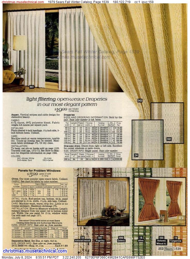1979 Sears Fall Winter Catalog, Page 1539