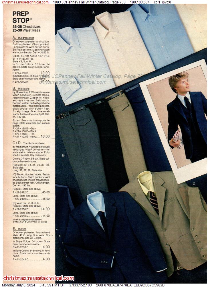 1983 JCPenney Fall Winter Catalog, Page 738