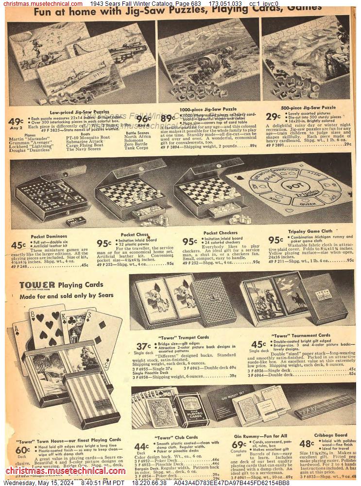 1943 Sears Fall Winter Catalog, Page 683